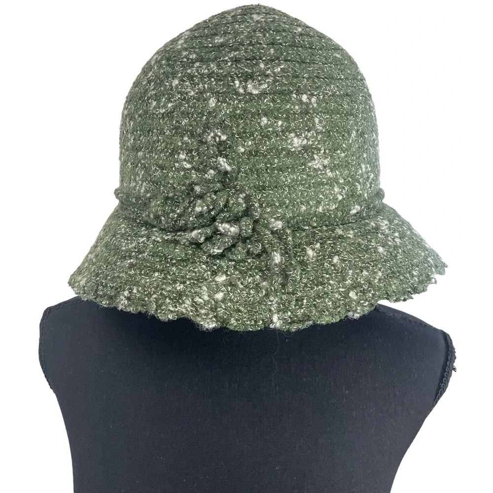 Betmar New York Wool Blend Knit Hat Green OS